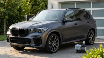 Carro com pintura fosca em destaque, mostrando o acabamento sem brilho e os cuidados necessários para preservar a aparência.