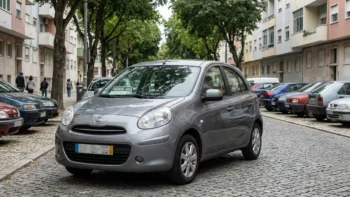 Toyota Etios 2015 hatch prata em ambiente urbano, representando uma opção confiável no mercado de carros usados.
